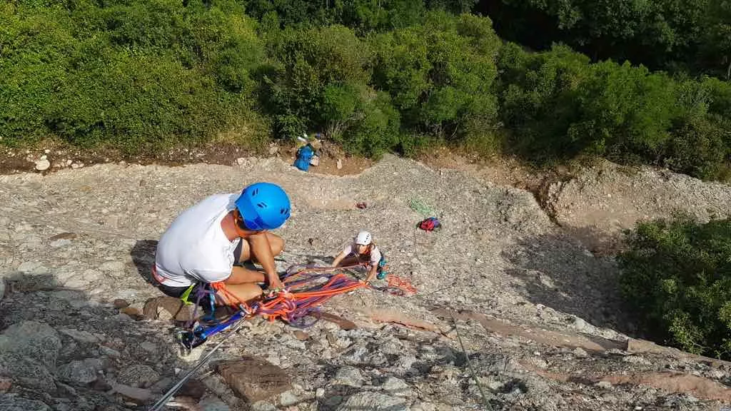 Curs Escalada a montserrat Curs Evia llarga